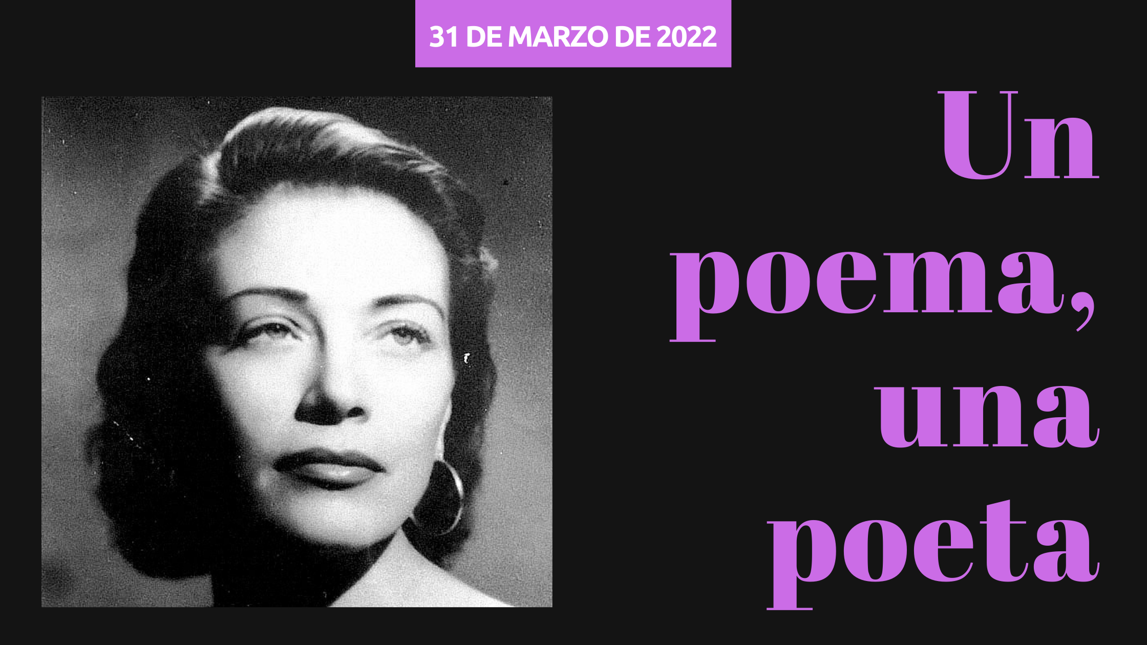 Retrato de Margarita Paz Paredes, poeta